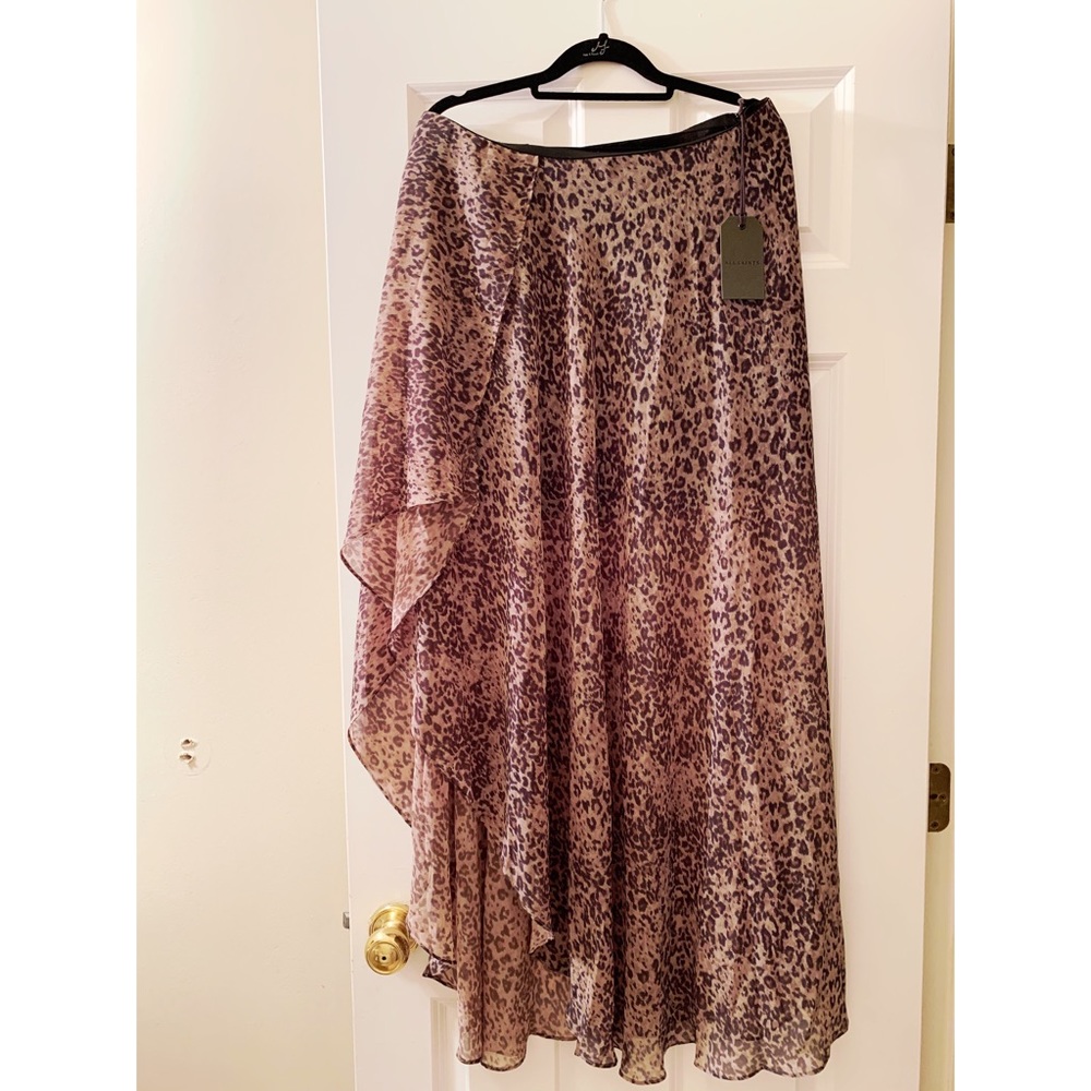 AllSaints Slvina Patch Skirt SZ 10